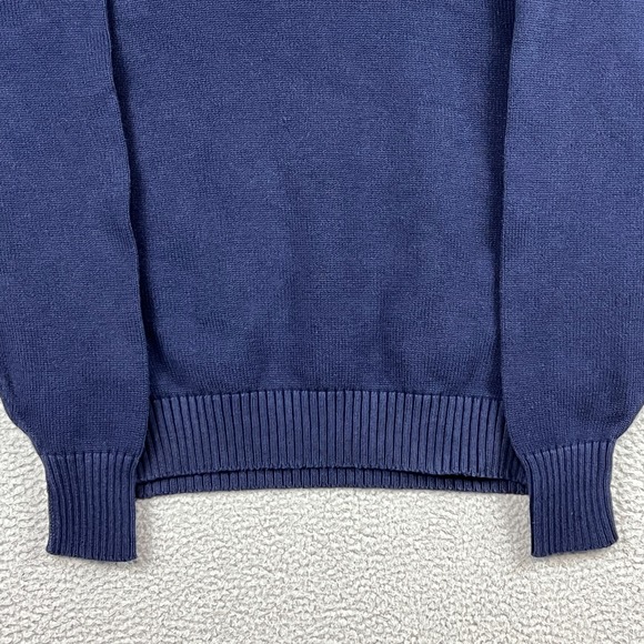 Vintage Polo Ralph Lauren Argyle Sweater Mens Large Navy Blue / Green Crew Neck - Picture 7 of 12